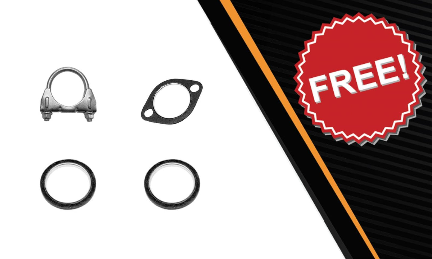 Northeastern Exhaust | Stainless Steel Exhaust Resonator and Muffler Exhaust System Kit Compatible for Nissan Maxima 2009-2014 & 2016-2019 3.5L | Free Gasket and Clamp Included