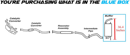 2016-2017 Subaru Crosstrek, 2012-2016 Impreza, 2013-2015 XV Crosstrek 2.0L Exhaust Muffler