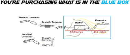 2010-2019 Lexus GX460 4.6L Exhaust Resonator Pipe and Muffler
