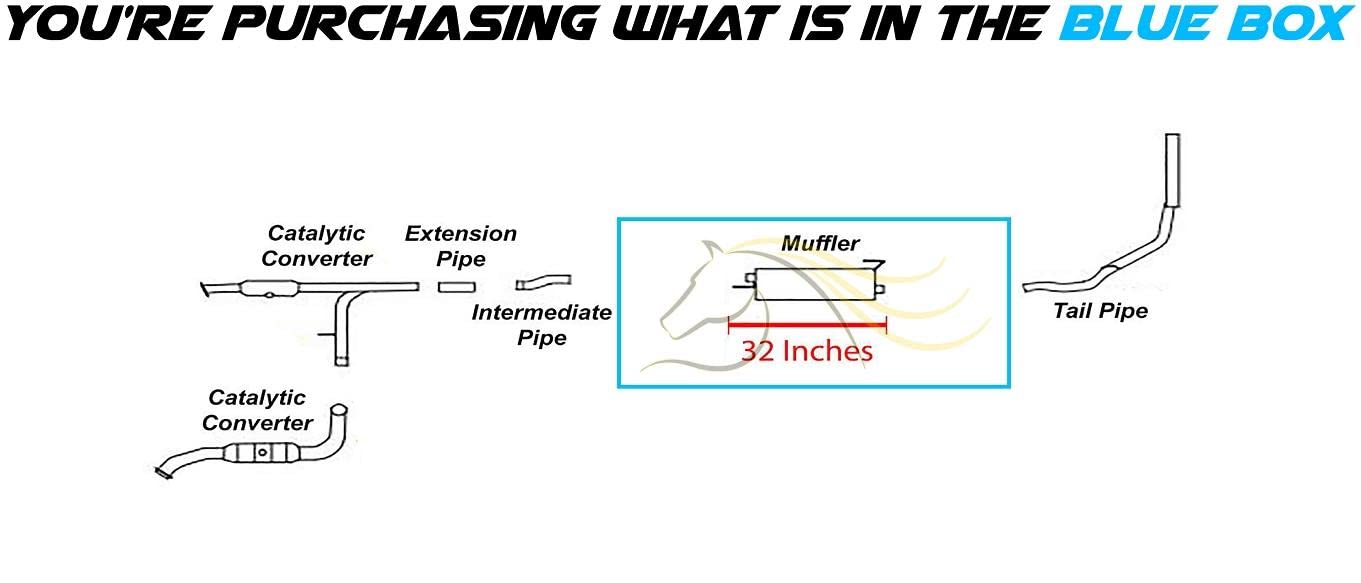 2004-2008 Ford F-150 4.6L 5.4L | 2005-2008 F-150 4.2L Exhaust Muffler