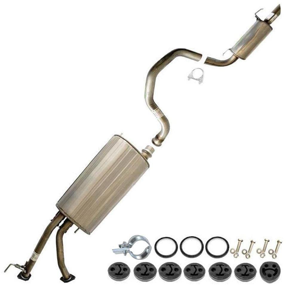 Northeastern Exhaust | Stainless Steel Exhaust Muffler Compatible for Toyota Sequoia 2001-2007 4.7L | Free Hangers, Bolts & Nuts, Gaskets and Clamp Included | Automotive Replacement Part
