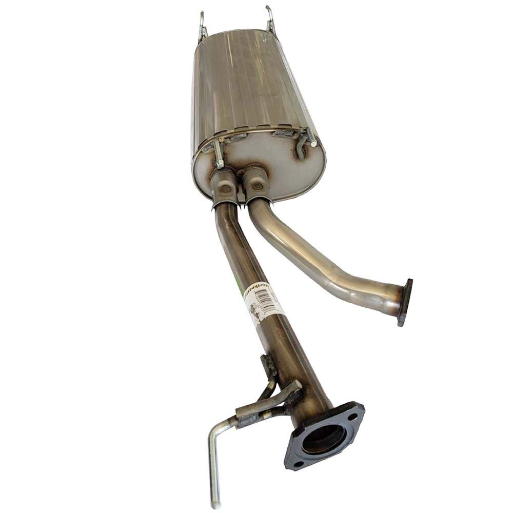 Northeastern Exhaust | Stainless Steel Exhaust Muffler Compatible for Toyota Sequoia 2001-2007 4.7L | Free Hangers, Bolts & Nuts, Gaskets and Clamp Included | Automotive Replacement Part