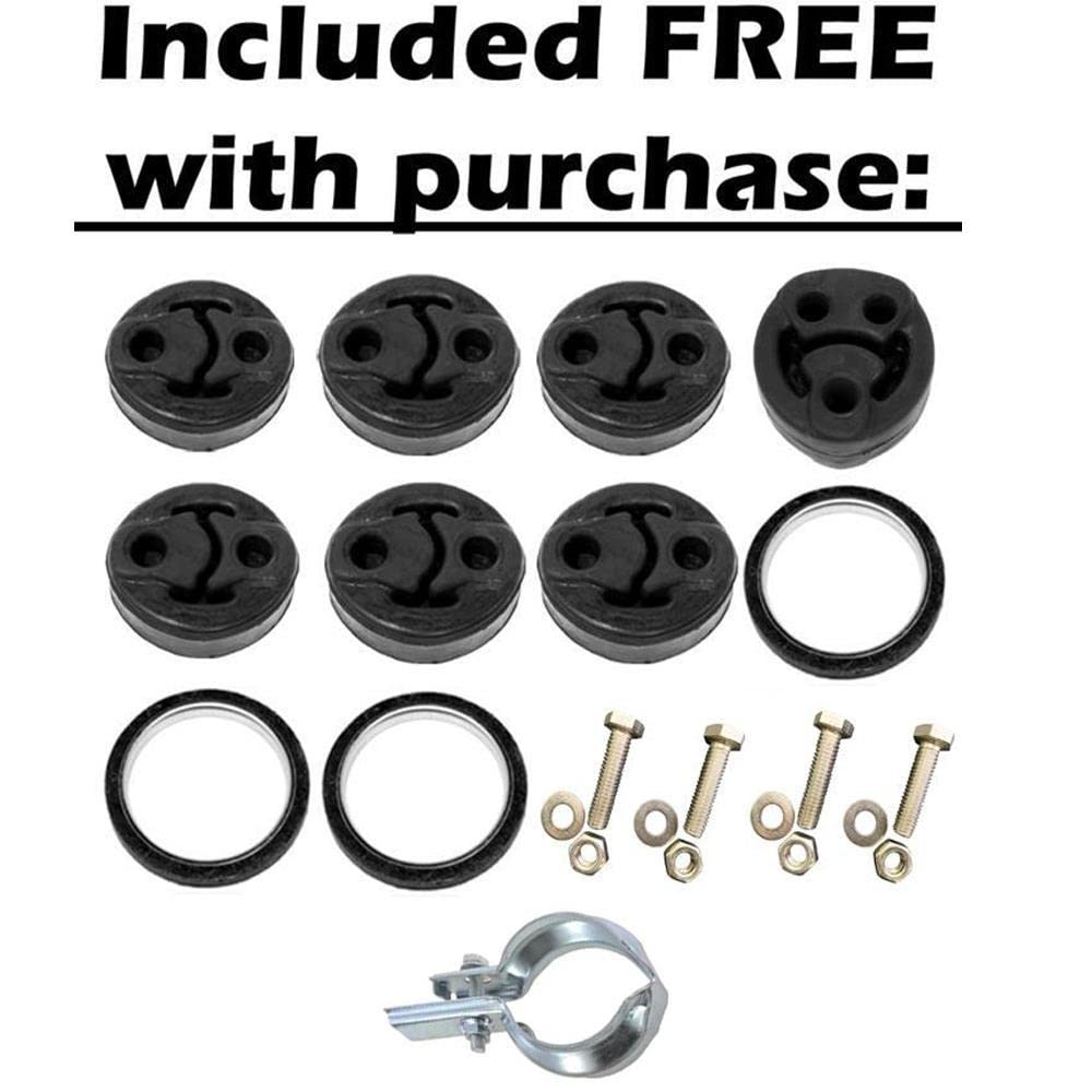 Northeastern Exhaust | Stainless Steel Exhaust Muffler Compatible for Toyota Sequoia 2001-2007 4.7L | Free Hangers, Bolts & Nuts, Gaskets and Clamp Included | Automotive Replacement Part