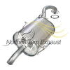 Northeastern Exhaust | Stainless Steel Rear Exhaust Muffler Compatible for 2014-2018 Nissan Versa Note 1.6L | Hatchback | Free Gasket Included | Automotive Replacement Part