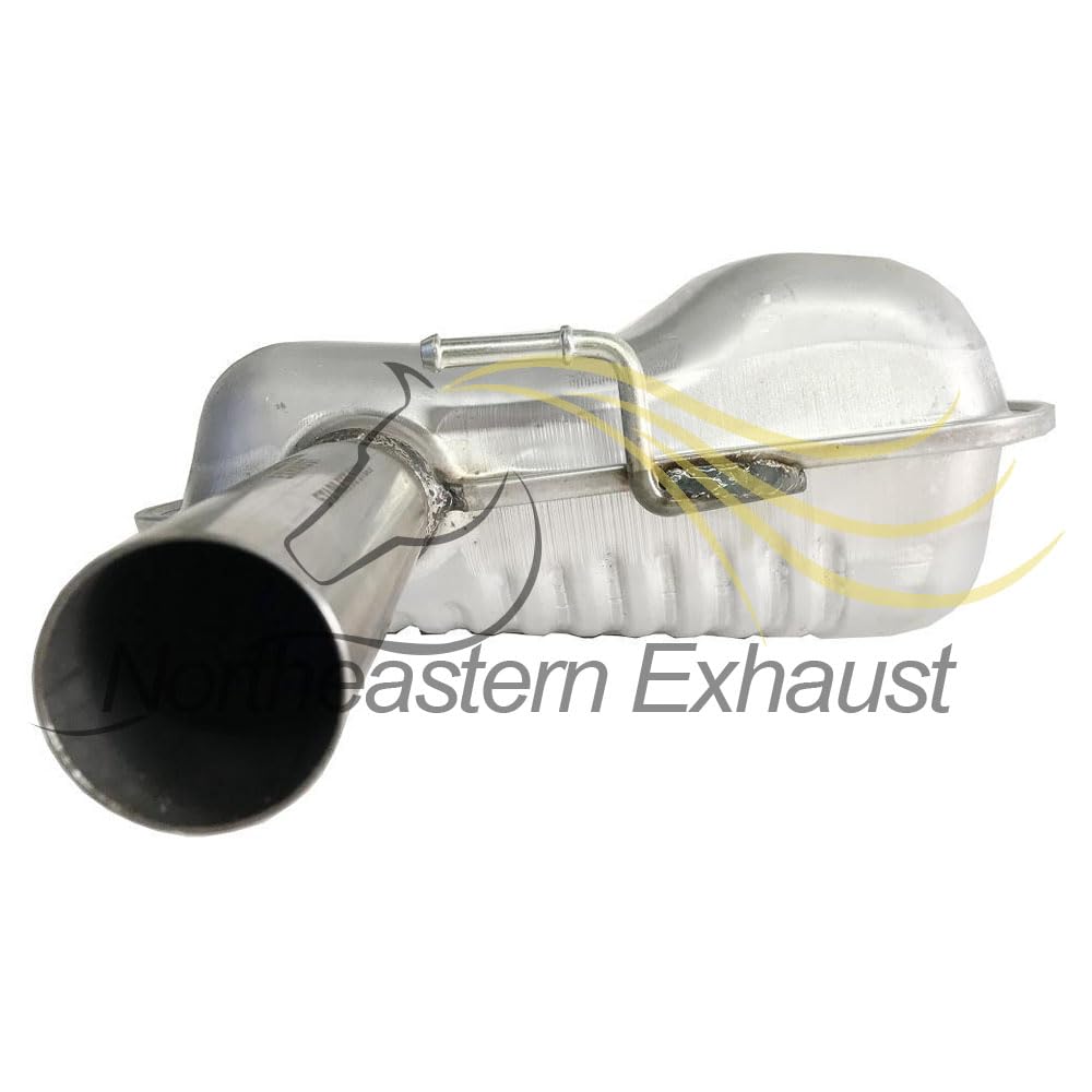 Northeastern Exhaust | Stainless Steel Exhaust Muffler Assembly Compatible for Ford Focus 2000-2004 2.0L | Hatchback | Free Clamp Included | Automotive Replacement Part