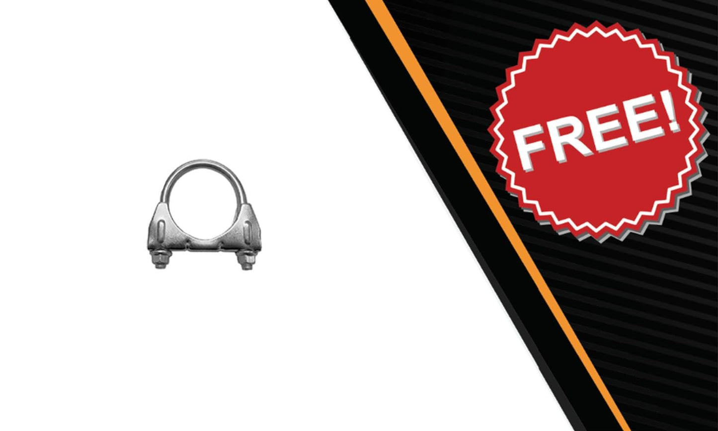 Northeastern Exhaust | Stainless Steel Exhaust Muffler Assembly Compatible for Ford Focus 2000-2004 2.0L | Hatchback | Free Clamp Included | Automotive Replacement Part