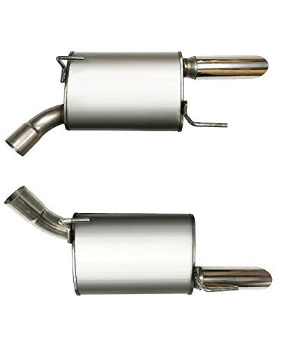 Northeastern Exhaust | Stainless Steel Pair of Muffler Exhaust Compatible for Ford Mustang 2005-2009 4.6L | Automotive Replacement Part