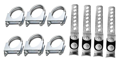 1987-2002 Ford F-150, F-250 and F-350 Dual 2.5'' Mandrel-Bent Pipe with Angle Cut Tips and Single Chamber Muffler Exhaust Kit
