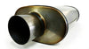 1987–2004 Dodge Ram 1500 and 2500 Dual 2.5'' Mandrel-Bent Pipe with Rounded Edge Tips and Single Chamber Muffler Exhaust Kit