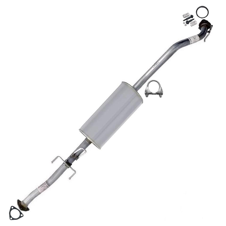 Northeastern Exhaust | Stainless Steel - Exhaust Resonator Pipe Compatible for Honda CR-V 2010-2011 2.4L | Automotive Replacement Part | Free Clamp, Gaskets & Spring Bolt Kit Included