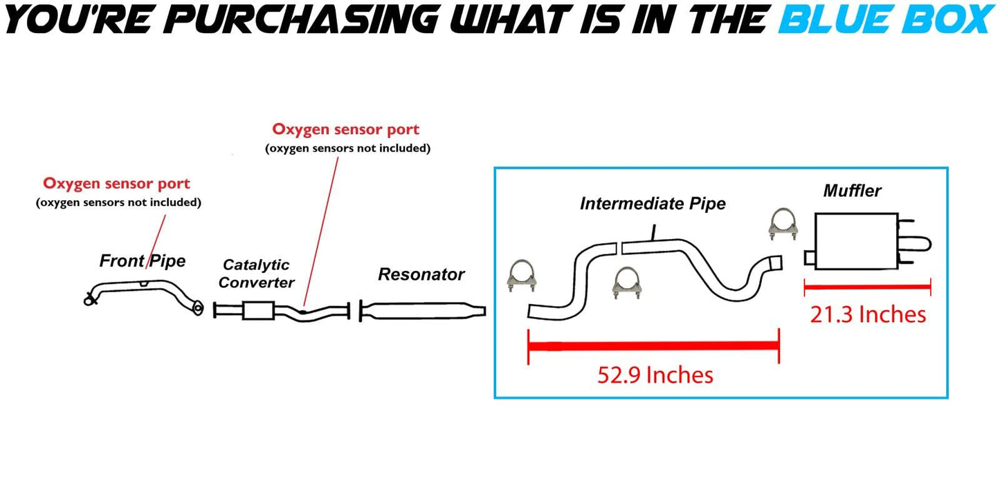 2005-2009 Buick Allure and Lacrosse 3.8L Exhaust Pipe and Muffler