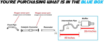 2003-2004 Buick Regal 3.8L Exhaust Pipe and Muffler