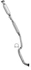 2004-2006 Chevrolet Aveo 1.6L Exhaust Front Pipe, Resonator and Muffler