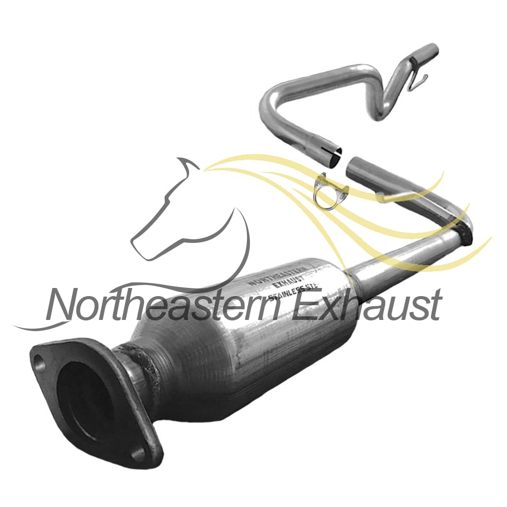 Northeastern Exhaust | Stainless Steel Resonator pipe Muffler Exhaust Kit Compatible for Chevrolet Cobalt 2005-2010 2.2L | 2006-2011 HHR 2.2L | 2007 Pontiac G5 2.2L | 2006 Pontiac Pursuit 2.2L | Free Clamps and Gasket Included