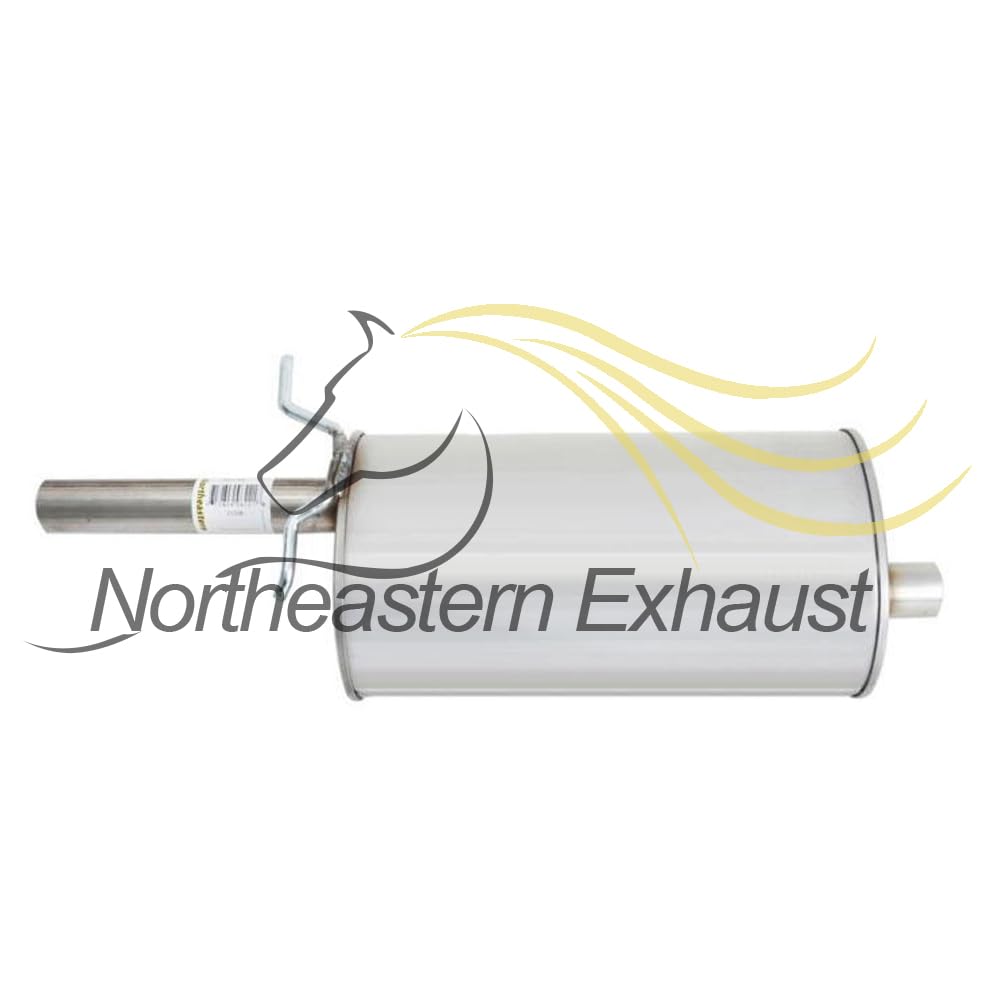 Northeastern Exhaust | Stainless Steel Resonator pipe Muffler Exhaust Kit Compatible for Chevrolet Cobalt 2005-2010 2.2L | 2006-2011 HHR 2.2L | 2007 Pontiac G5 2.2L | 2006 Pontiac Pursuit 2.2L | Free Clamps and Gasket Included
