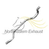 Northeastern Exhaust | Stainless Steel Intermediate Pipe & Exhaust Muffler System Kit Compatible for 2003-2005 Chevrolet Impala 3.4L | Free Clamps Included