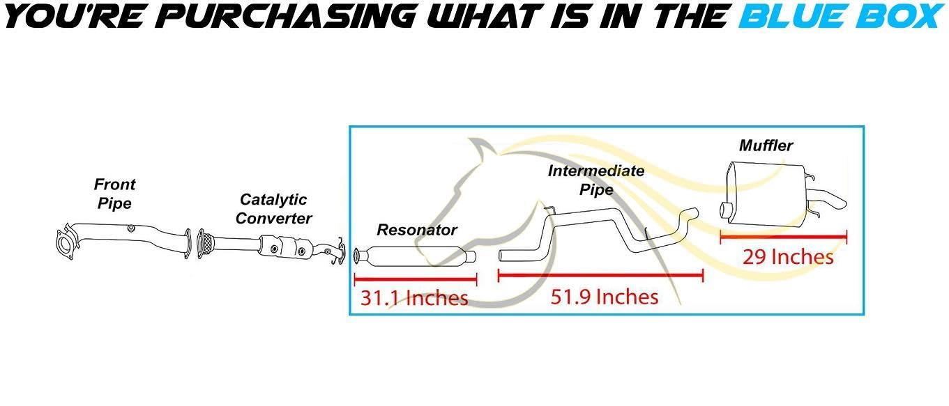 2000-2002 Chevrolet Impala 3.4L Exhaust Muffler
