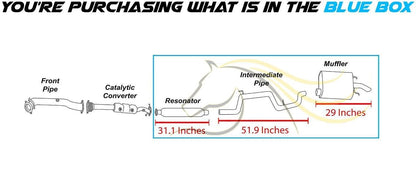 2000-2002 Chevrolet Impala 3.4L Exhaust Muffler