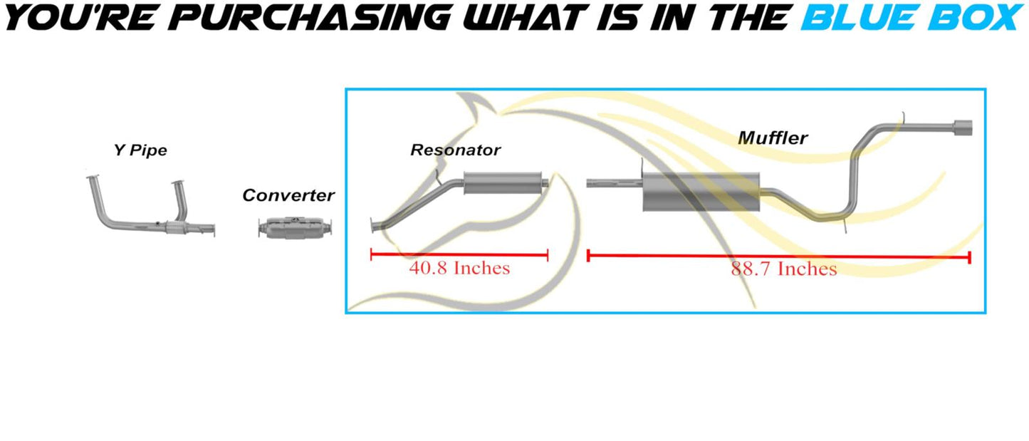 1999-2001 Honda Odyssey 3.5L Exhaust Resonator Pipe and Muffler