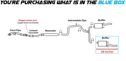 2000-2005 Chevrolet Monte Carlo 3.8L Exhaust Muffler
