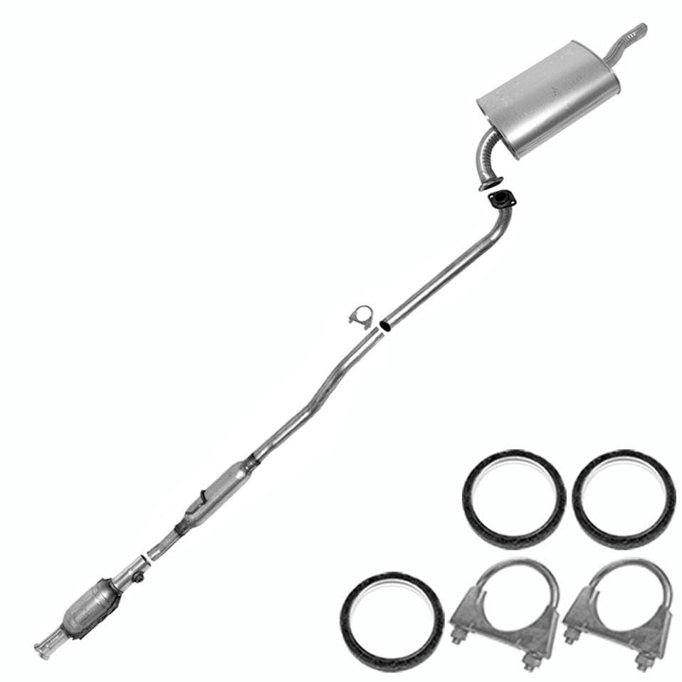 1998-2002 Chevrolet Prizm and Toyota Corolla 1.8L Catalytic, Resonator Pipe and Muffler