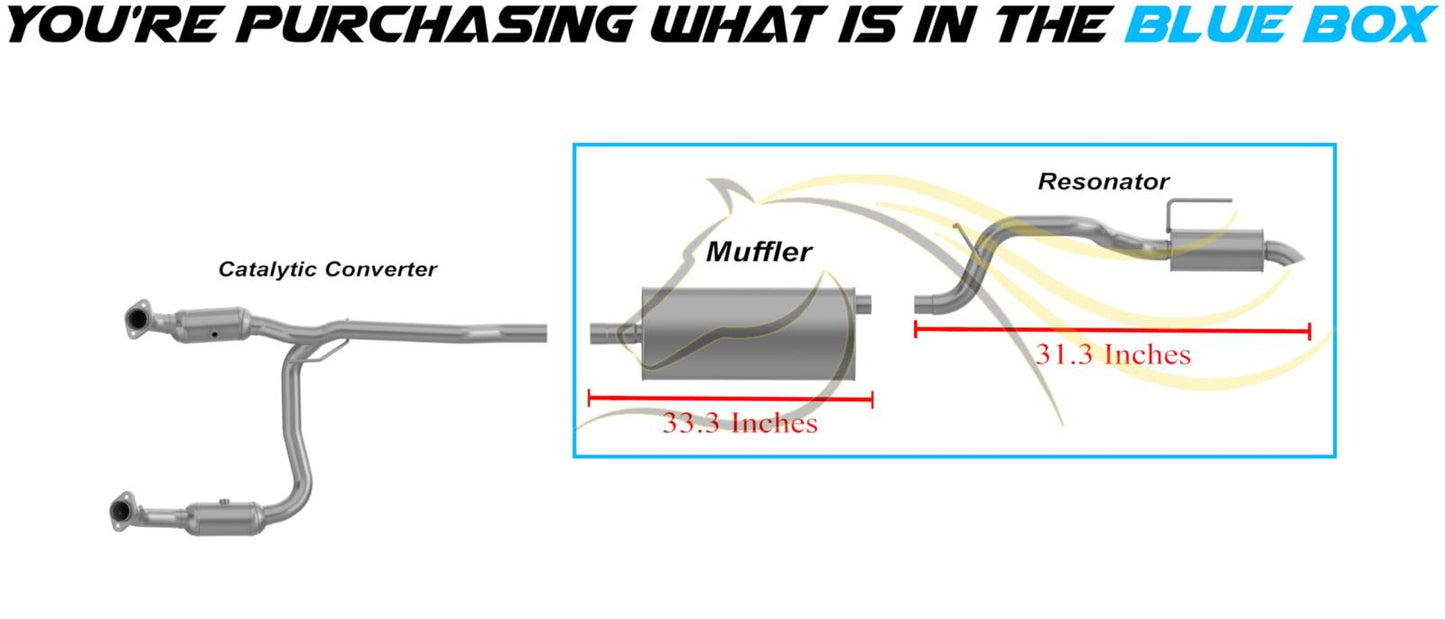 2007-2011 Dodge Nitro 3.7L Muffler and Resonator Pipe