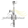 2003-2004 Toyota Tundra 4.7L Exhaust Resonator Pipe and Muffler