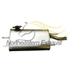 Northeastern Exhaust | Stainless Steel Rear Muffler Compatible for Toyota Camry 1992-1996 2.2L | Sedan | Free Gasket Included | Automotive Replacement Part