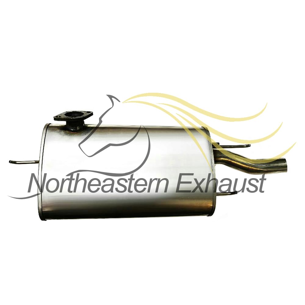 Northeastern Exhaust | Stainless Steel Rear Muffler Compatible for Toyota Camry 1992-1996 2.2L | Sedan | Free Gasket Included | Automotive Replacement Part