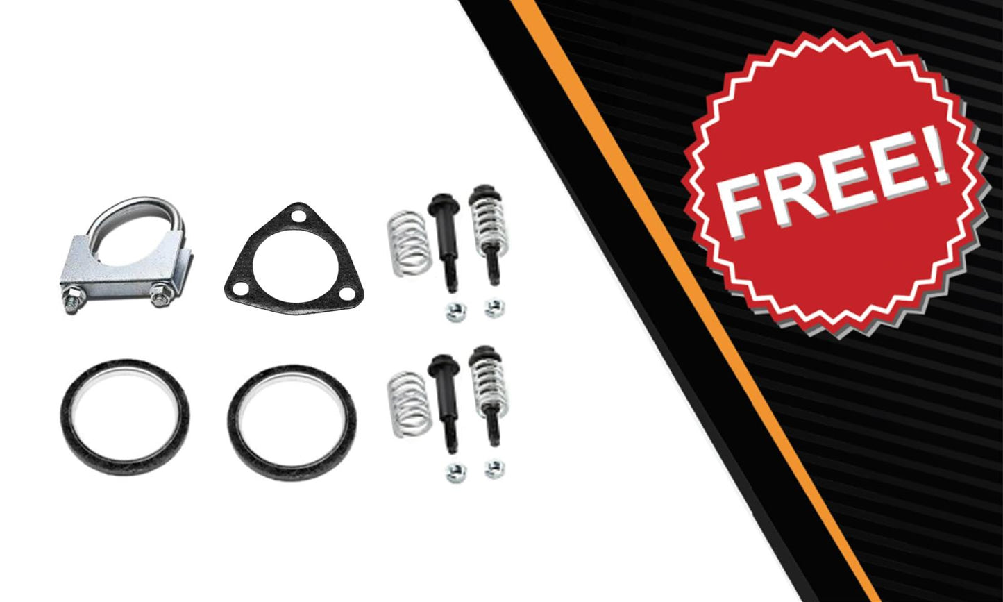 Northeastern Exhaust | Stainless Steel EPA-Approved Catalytic, Resonator Pipe, Muffler Exhaust System Kit 1999-2001 Honda CR-V 2.0L | Free Gaskets, Clamp and Spring Bolt Kit Included