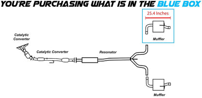 2009-2018 Nissan Altima 2.5L | 2009-2012 Nissan Altima 3.5L Exhaust Passenger-Side Muffler