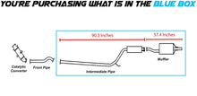 2006-2011 Honda Civic 1.8L Resonator Pipe and Muffler Exhaust Kit