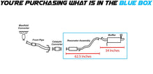 2010-2011 Kia Soul 2.0L Exhaust Resonator Pipe and Muffler