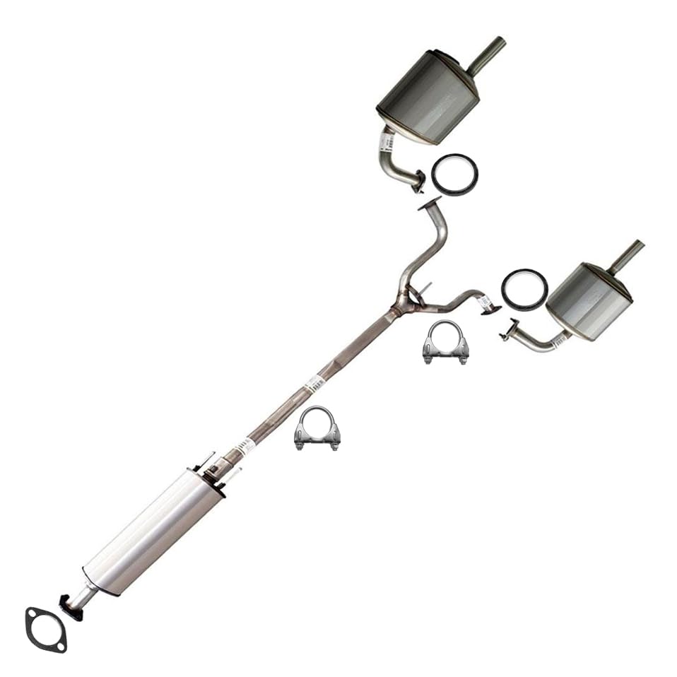 2007-2009 Nissan Altima 2.5L 3.5L Exhaust Resonator Pipe and Mufflers