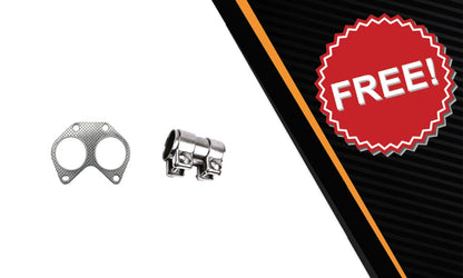 Northeastern Exhaust | Stainless Steel Direct Fit Resonator Exhaust Pipe Compatible with 2007-2014 Volvo XC90 3.2L | Includes Gasket and Sleeve | Automotive Replacement Part