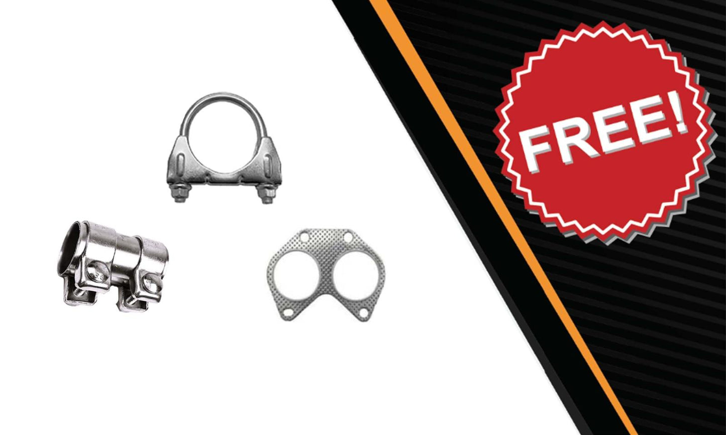 Northeastern Exhaust | Direct Fit Resonator Pipe Muffler Exhaust System Kit Compatible for Volvo XC90 2007-2014 3.2L | Free Gasket and Clamp and Sleeve Included