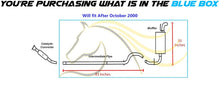 Northeastern Exhaust | Direct Fit Intermediate Pipe & Rear Muffler Compatible for 2000-2005 Dodge Neon 2.0L | 2000-2001 Plymouth Neon 2.0L | Free Clamps Included