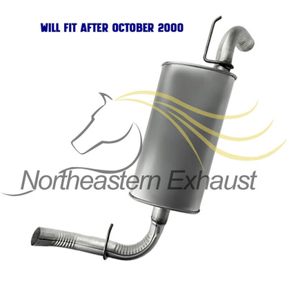 Northeastern Exhaust | Direct Fit Intermediate Pipe & Rear Muffler Compatible for 2000-2005 Dodge Neon 2.0L | 2000-2001 Plymouth Neon 2.0L | Free Clamps Included