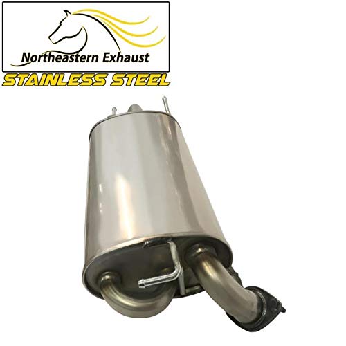 Northeastern Exhaust | Stainless Steel Muffler Compatible for 2002-2003 Lexus ES300 | 2002-2006 Toyora Camry | 3.0L |Free Gasket, Hangers, Bolts and Nuts Included | Automotive Replacement Part