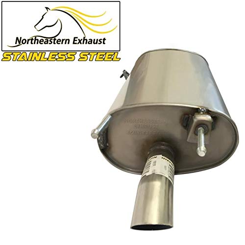 Northeastern Exhaust | Stainless Steel Muffler Compatible for 2002-2003 Lexus ES300 | 2002-2006 Toyora Camry | 3.0L |Free Gasket, Hangers, Bolts and Nuts Included | Automotive Replacement Part