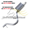 Center and Rear Muffler for 2002-2004 Oldmobile Bravada, 2004-2005 Buick Rainier and Isuzu Ascender 4.2L