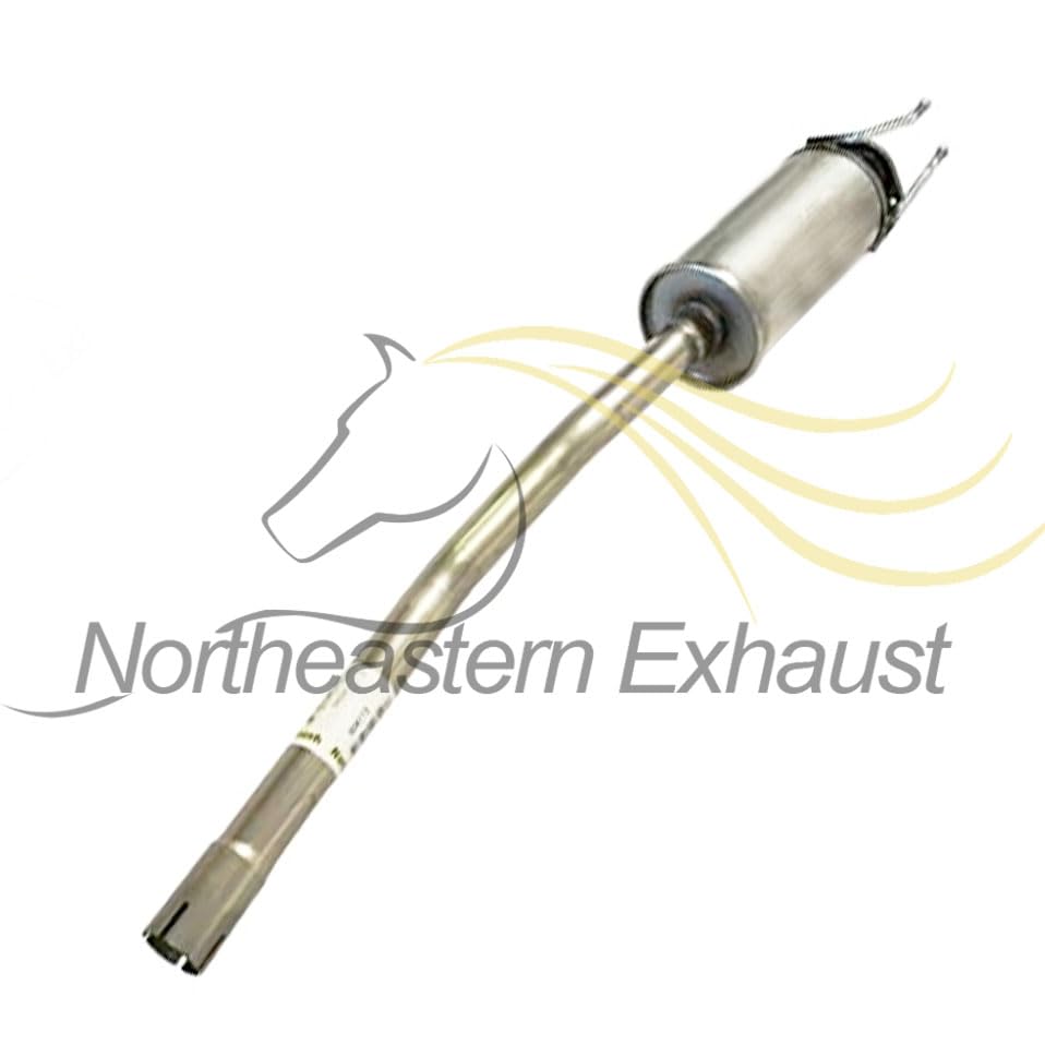 Northeastern Exhaust | Stainless Steel Direct-Fit Resonator Pipe Compatible for Honda Civic 2001-2005 1.7L | DX & LX; USA & Canada Production | Free Gasket, Clamp, Hanger and Bolts & Nuts Included | Automotive Replacement Part