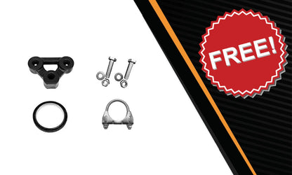Northeastern Exhaust | Stainless Steel Direct-Fit Resonator Pipe Compatible for Honda Civic 2001-2005 1.7L | DX & LX; USA & Canada Production | Free Gasket, Clamp, Hanger and Bolts & Nuts Included | Automotive Replacement Part