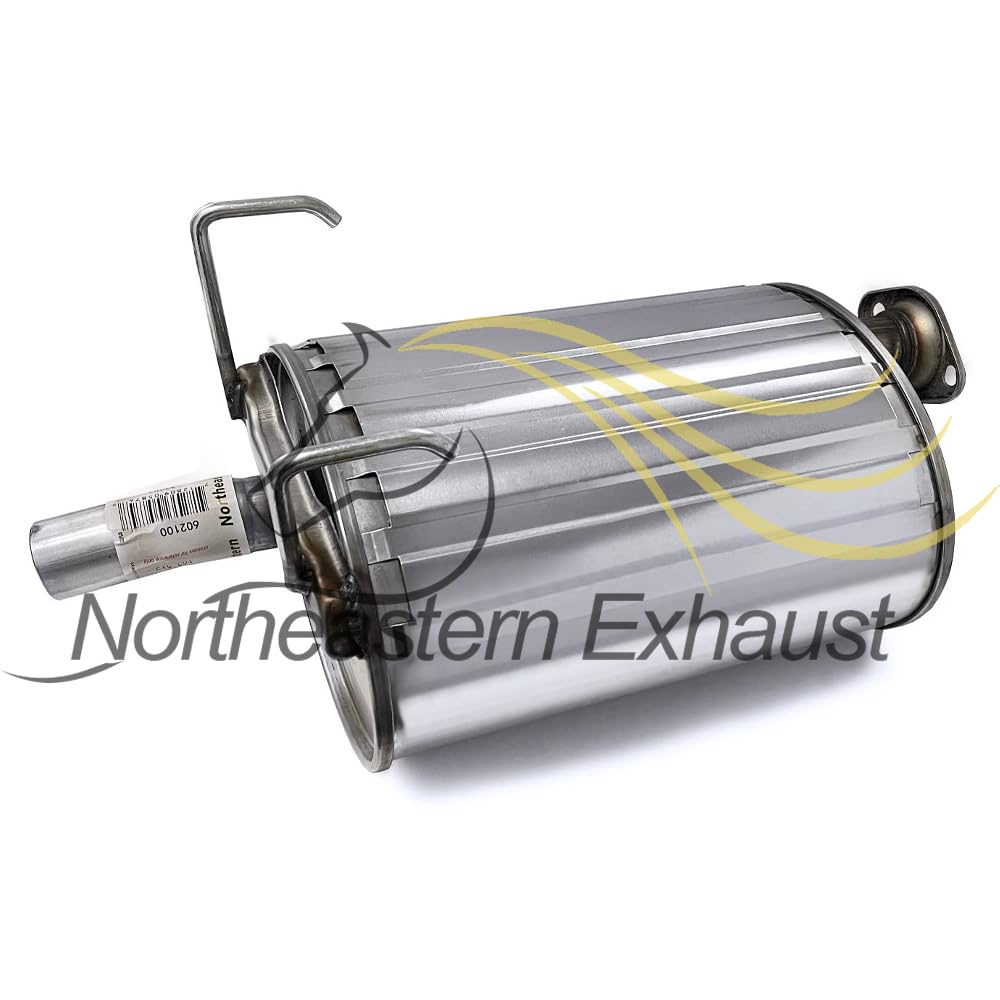 Northeastern Exhaust | Stainless Steel Rear Exhaust Muffler Compatible for 1997-2001 Honda CR-V 2.0L | Free Gasket and Sping Bolt Kit Included | Automotive Replacement Part