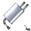 Northeastern Exhaust | Stainless Steel Rear Muffler Compatible for Nissan Altima 2002-2006 2.5L | Sedan | Free Clamp and Hanger Included | Automotive Replacement Part