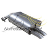 Northeastern Exhaust | Stainless Steel Rear Muffler Compatible for Nissan Altima 2002-2006 2.5L | Sedan | Free Clamp and Hanger Included | Automotive Replacement Part