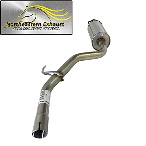 Northeastern Exhaust | Stainless Steel Exhaust Resonator Pipe Compatible for Honda Civic 2012-2015 1.8L | Sedan | Free Gasket, Clamp and Spring Bolt Kit Included | Automotive Replacement Part
