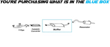 Northeastern Exhaust Muffler Assembly for 2000-2001 Mazda MPV 2.5L