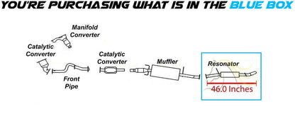 Northeastern Exhaust | Stainless Steel Resonator Compatible for 2009-2012 Ford Escape 2.5L 3.0L | 2009-2011 Mazda Tribute 2.5L 3.0L | Free Gasket Included | Automotive Replacement Part