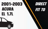 Northeastern Exhaust | Stainless Steel Resonator Pipe and Muffler Exhaust System Kit Compatible for 2001-2003 Acura EL 1.7L | Free Exhaust Hardware Included | Automotive Replacement Part